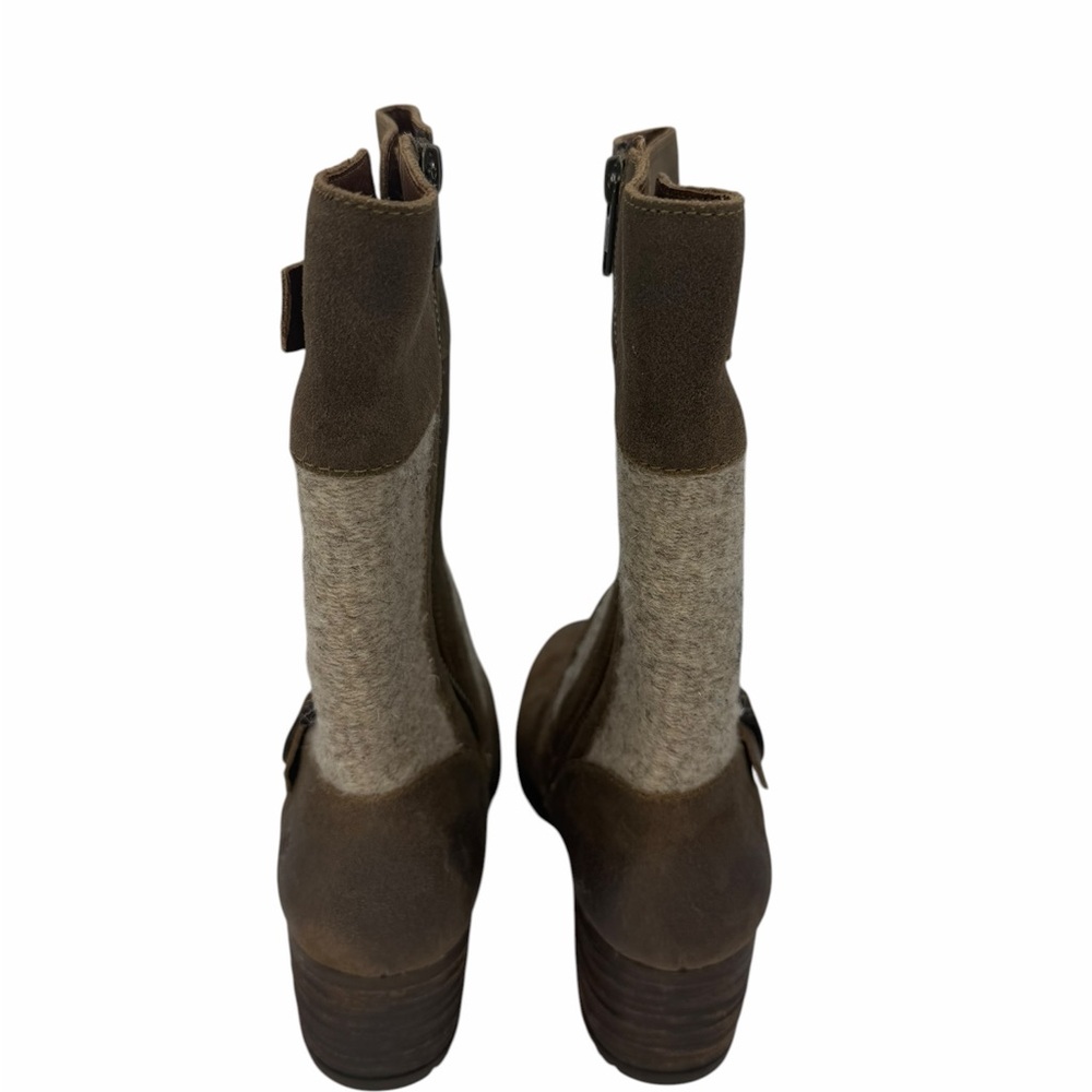 Born Triana Heeled Leather Side Zip Boots Women’s Size 8 Very Nice!! - Picture 5 of 7